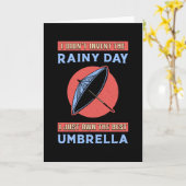 Regen Wolk Paraplu Regendruppel Weer Regenachtig G Kaart (Gele Bloem)