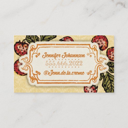  regenaardbei visitekaartje (Achterkant)