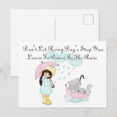 Regenacht Briefkaart (Voorkant / Achterkant)