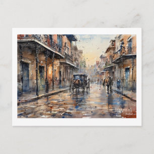 Regenacht in New Orleans, Briefkaart