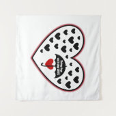 Regenacht kan de liefde niet stoppen wandkleed (Voorkant (horizontaal))