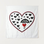 Regenacht kan de liefde niet stoppen wandkleed (Voorkant)