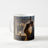 Regenacht Romantiek Raam Glow Mok (Voorkant links)