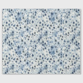 Regenachtig Blauw Cadeaupapier (Vlak)