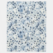 Regenachtig Blauw Fleece Deken (Voorkant)
