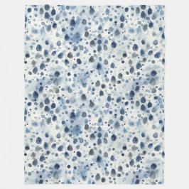 Regenachtig Blauw Fleece Deken