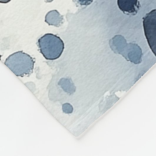 Regenachtig Blauw Fleece Deken (Hoek)