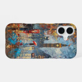 Regenachtige avond in Londen iPhone 16 Hoesje (Achterkant horizontaal)