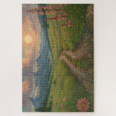 Regenachtige Berg Ochtend Legpuzzel (Verticaal)