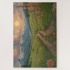 Regenachtige Berg Ochtend Legpuzzel