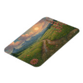 Regenachtige bergochtend magneet (Linkerzijde)