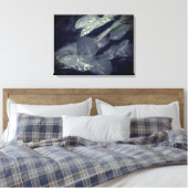 Regenachtige bladeren canvas afdruk (Insitu (Slaapkamer))