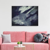 Regenachtige bladeren canvas afdruk (Insitu (Woonkamer))