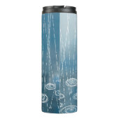 Regenachtige Dag Blauw Thermosbeker (Achterkant)