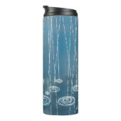 Regenachtige Dag Blauw Thermosbeker (Geroteerd rechts)