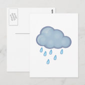 regenachtige dag briefkaart (Voorkant / Achterkant)