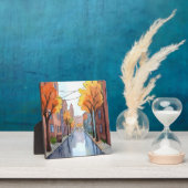 Regenachtige dag in Boston | Waterverf Schilderen Fotoplaat (Insitu)