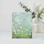 Regenachtige dag in het Flower Garden Briefkaart (Staand voorkant)