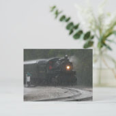 Regenachtige dag in het Tennessee Valley Railroad  Briefkaart (Staand voorkant)