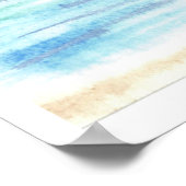 Regenachtige dag in het Zee Poster (Hoek)