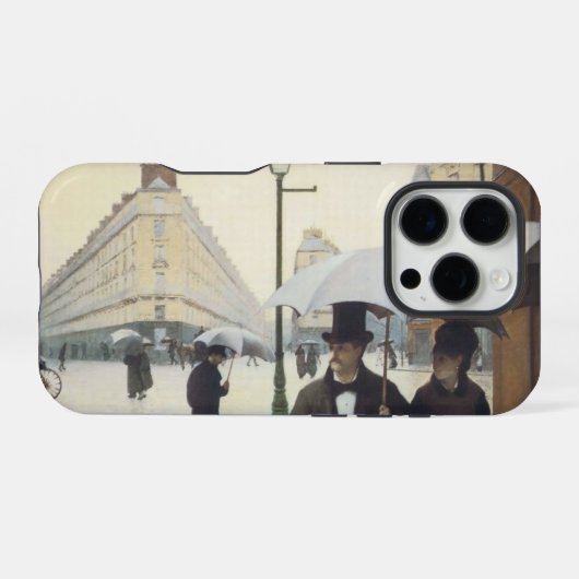 Regenachtige Dag in Parijs iPhone Hoesje (Achterkant horizontaal)