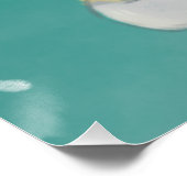 Regenachtige Dag: Kat & Paraplu Illustratie Perfect Poster (Hoek)