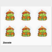 Regenachtige Dag Liefde Ronde Sticker (Vel)