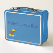 Regenachtige dag lunchbox met hond (Achterkant)