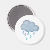 regenachtige dag magneet (Voorkant / Achterkant)