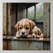 Regenachtige dag metgezellen poster (Voorkant)