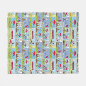 Regenachtige dag op de honkbalwedstrijd fleece deken (Voorkant (Horizontaal))