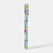 Regenachtige dag op de honkbalwedstrijd iPhone 15 case (Rechterkant)