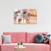 Regenachtige dag op Fifth Avenue (New York City) Canvas Afdruk (Insitu (Woonkamer))