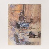 Regenachtige dag op Fifth Avenue (New York City) Legpuzzel (Verticaal)