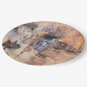 Regenachtige dag op Fifth Avenue (New York City) Papieren Bordje (Gekanteld)