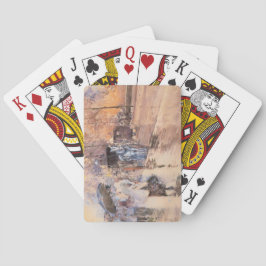 Regenachtige dag op Fifth Avenue (New York City) Pokerkaarten
