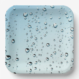 regenachtige dag papier Borden Papieren Bordje