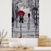 Regenachtige dag Poster (Keuken)