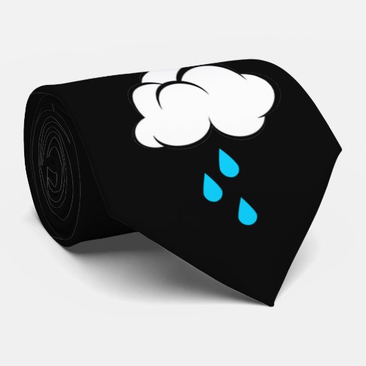regenachtige dag stropdas (Opgerold)