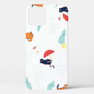 Regenachtige Dag Vrienden: Kat Hond Case-Mate iPhone Case