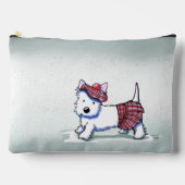 Regenachtige Dag Westie KiniArt Accessoire Pouch Etui (Voorkant)