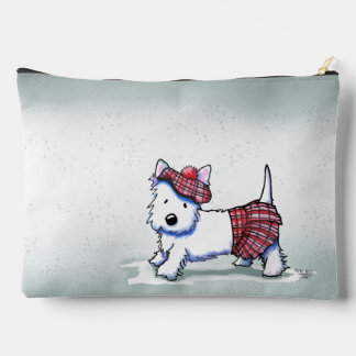 Regenachtige Dag Westie KiniArt Accessoire Pouch Etui
