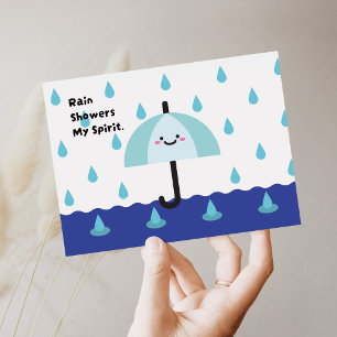 Regenachtige dagen, Bright Spirits Briefkaart
