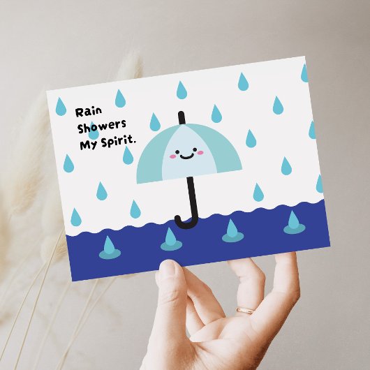 Regenachtige dagen, Bright Spirits Briefkaart