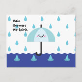 Regenachtige dagen, Bright Spirits Briefkaart (Voorkant)
