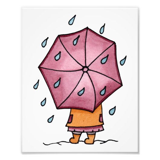 Regenachtige Dagen Foto Afdruk (Voorkant)