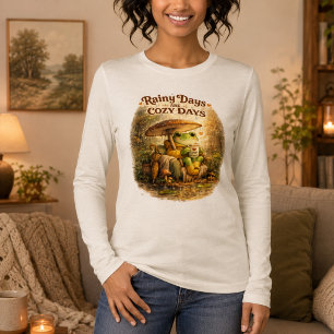 Regenachtige Dagen Gezellige Dagen Kikker Leest Bo Tri-Blend Shirt