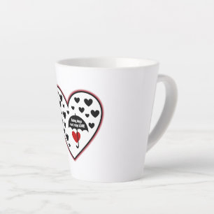 Regenachtige dagen kunnen liefde niet stoppen latte mok