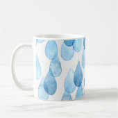 Regenachtige dagen: Waterverf Pattern  Koffiemok (Links)