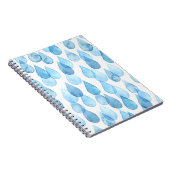 Regenachtige dagen: Waterverf Pattern Notitieboek (Rechterzijde)
